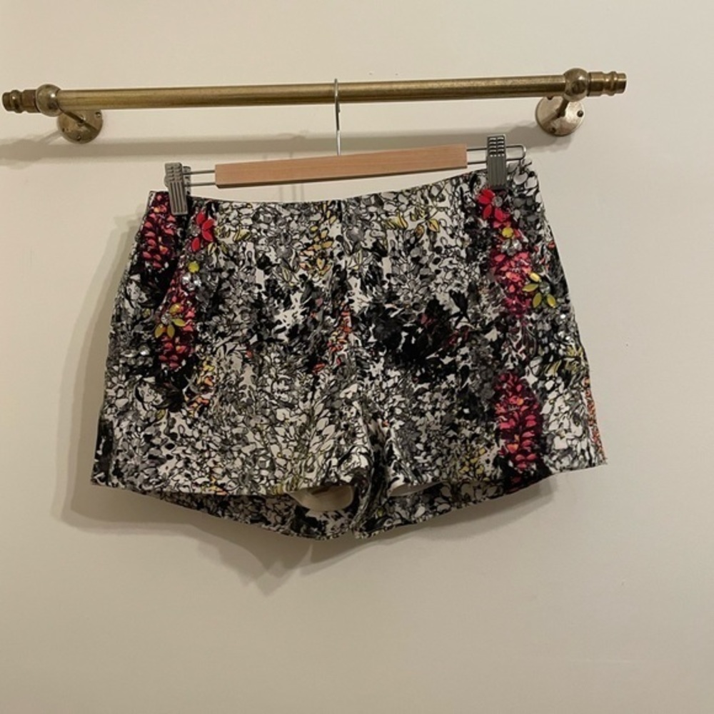 Black and white shorts
